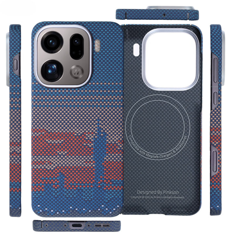 Cargue la imagen en el visor de la galería, OPPO Find X9 Pro - MagSafe Carbon Fiber Texture Case
