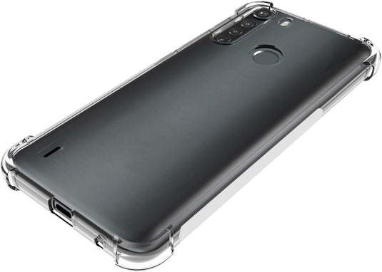 Motorola Moto One Fusion - AirPillow Cushion Transparent Soft Clear TPU Four Corners Protective Case - Polar Tech Australia