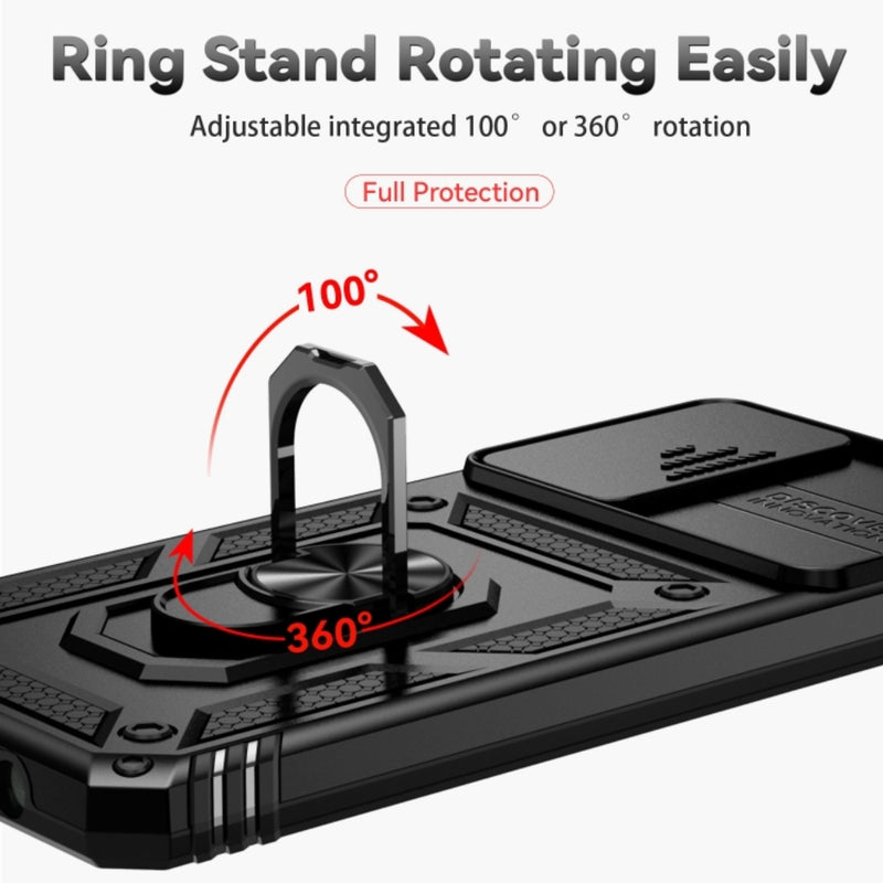 Load image into Gallery viewer, Motorola Moto G52/G82 - Heavy Duty Ring Holder Case with Shockproof &amp; Camera Guard Design - Polar Tech Australia
