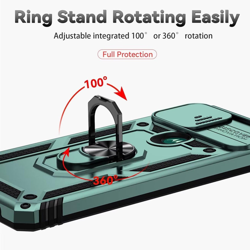 Load image into Gallery viewer, [Magnetic Rotable Kickstand][Slide Camera Cover] Motorola Moto G Stylus 5G 2021 - Shield Shockproof Rugged Heavy Duty Case - Polar Tech Australia
