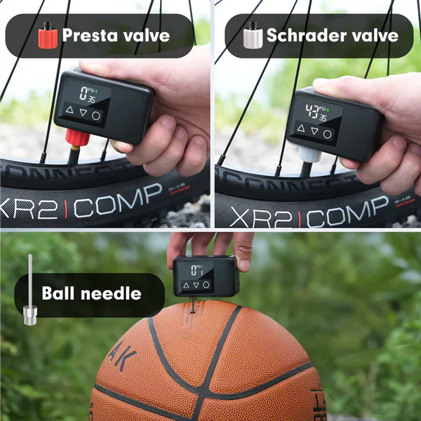 Load image into Gallery viewer, Mini Compact Giga Pump Brushless Motor Mini Electric Bike Pump Air Pump Tire Inflator
