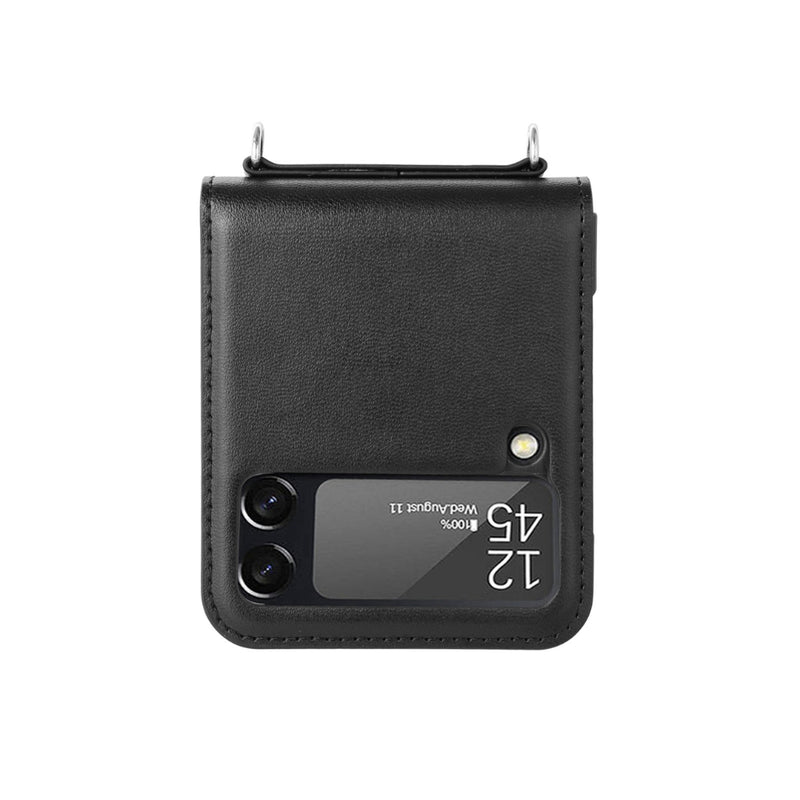 Chargez l&#39;image dans la visionneuse de la galerie, [Fente pour carte intégrée] Étui portefeuille en cuir à rabat Hanman pour Samsung Galaxy Z Flip 5 (SM-F731)
