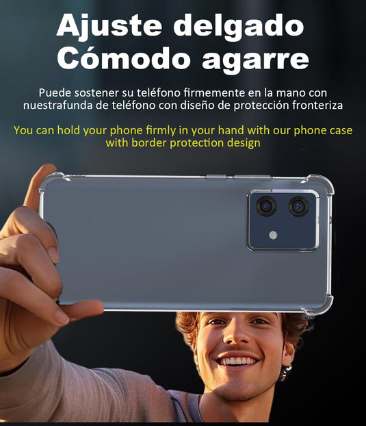 Motorola Moto Edge 40 Neo - AirPillow Cushion Transparent Soft Clear TPU Four Corners Protective Case - Polar Tech Australia