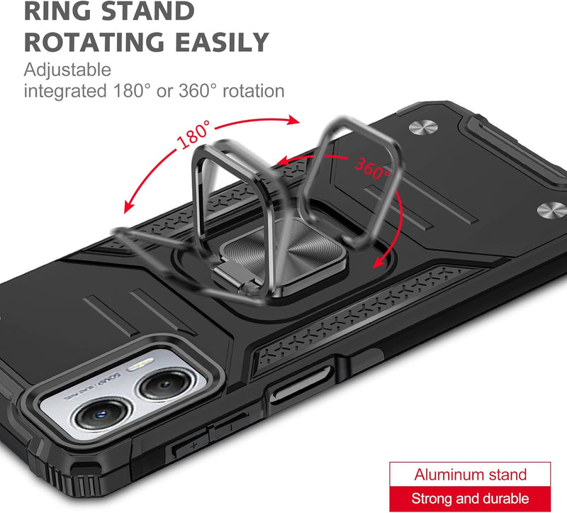 Load image into Gallery viewer, [Magnetic Rotable Kickstand] Motorola Moto G53 - Shield Shockproof Rugged Heavy Duty Case - Polar Tech Australia
