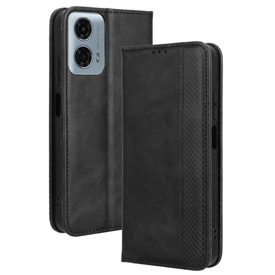 [With Card Solt] Motorola Moto G45 - PU Leather Material with Card Slots Cats Wallet Case - Polar Tech Australia