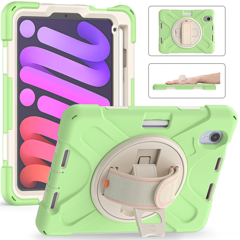 Chargez l&#39;image dans la visionneuse de la galerie, Apple iPad Mini 6 6th Gen Defender Heavy Duty Drop Proof Rugged Protective Stand Case - Polar Tech Australia
