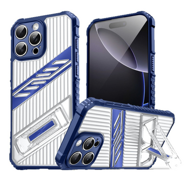 [Built-in Invisibla Bracket] Apple iPhone 16e Transparent Shockproof Protective Case - Polar Tech Australia