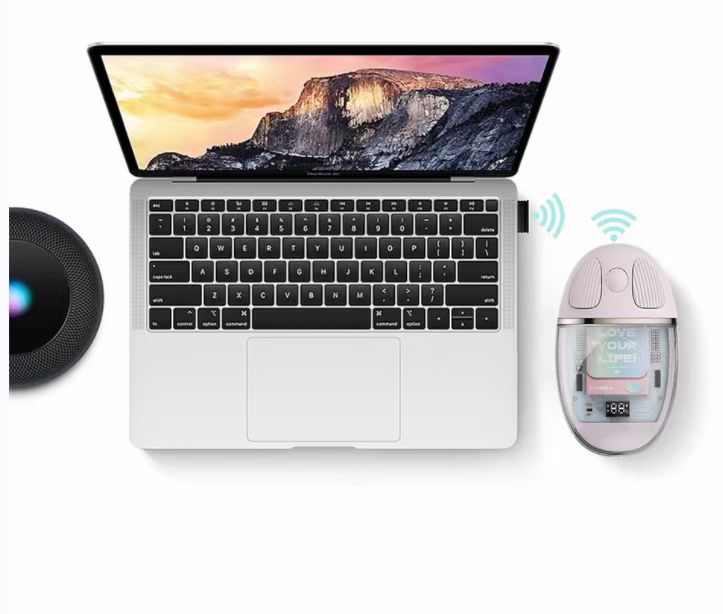 Chargez l&#39;image dans la visionneuse de la galerie, Benwis Bluetooth Wireless Crystal Mouse Bluetooth mobile devices and PC - Polar Tech Australia
