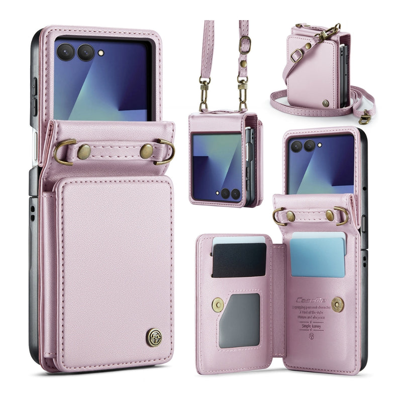 Cargue la imagen en el visor de la galería, Samsung Galaxy Z Flip7 5G - Card Slots Holder RFID Anti-theft Phone Case
