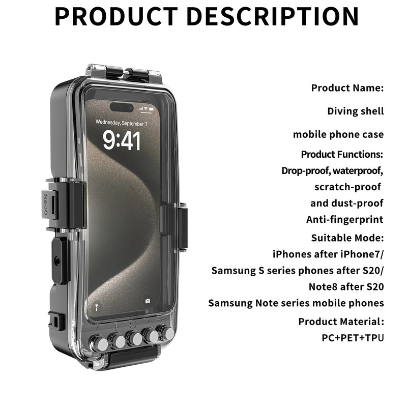 Cargue la imagen en el visor de la galería, [Upgade Version Bluetooth Version][Diving IPX8 30M/98FT Waterproof] Universal iPhone Samsung Google Moto - Redpepper Underwater Protective Lanyard Mobile Phone Case - Polar Tech Australia
