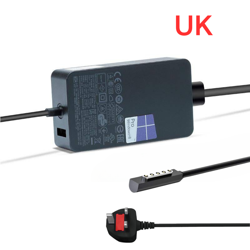 Chargez l&#39;image dans la visionneuse de la galerie, [44 W] Adaptateur secteur pour chargeur mural Microsoft Surface Pro 5/6 et ordinateur portable 1/2/GO 1/GO 2
