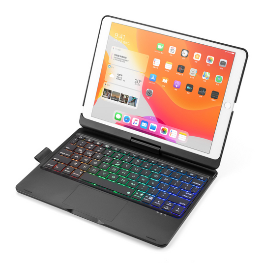 360 Degree Rotating Wireless Touchpad Keyboard Cover Case for iPad 10“/11” 10/11th Gen 2022/2025 - KIBO