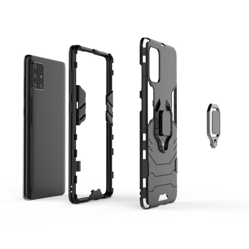 Chargez l&#39;image dans la visionneuse de la galerie, Samsung Galaxy A71 5G (SM-A716) - Heavy Duty Armor Case With Ring Holder Stand
