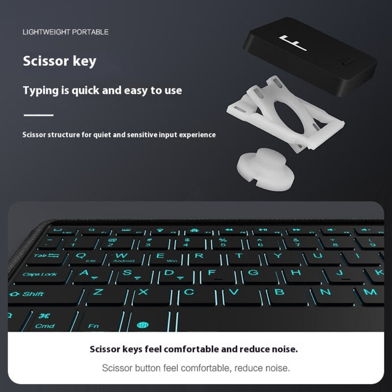 Chargez l&#39;image dans la visionneuse de la galerie, [With backlight] OPPO Pad Neo (OPD2302, OPD2303) - Detachable Smart Colorful Backlit Keyboard Case - Polar Tech Australia
