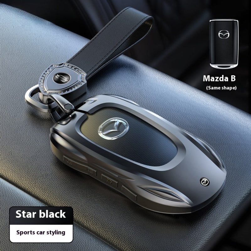 Load image into Gallery viewer, Mazda Stylish Metal Car Key Fob Case Cover For CX-5, CX-3, CX-30, CX-8, MX-5, Mazda3,6
