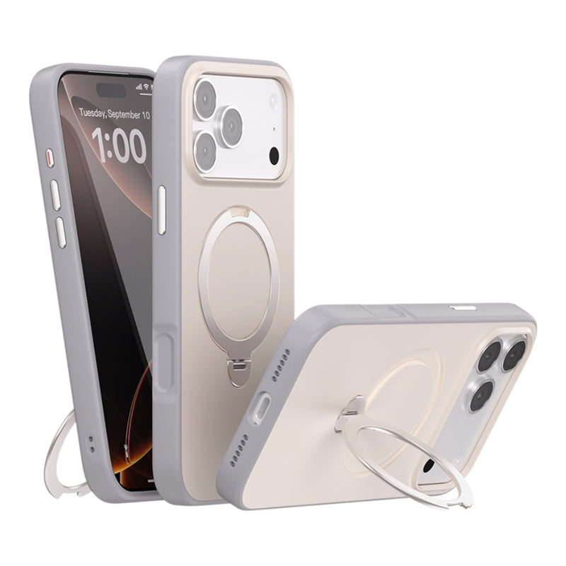 Chargez l&#39;image dans la visionneuse de la galerie, Apple iPhone 17 Pro - Contrast Color Rotation Holder Magsafe Phone Case

