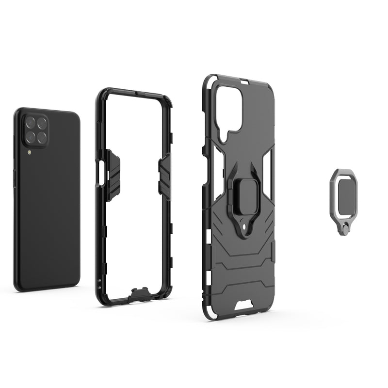 Cargue la imagen en el visor de la galería, Samsung Galaxy A42 5G (SM-A426) - Heavy Duty Armor Case With Ring Holder Stand
