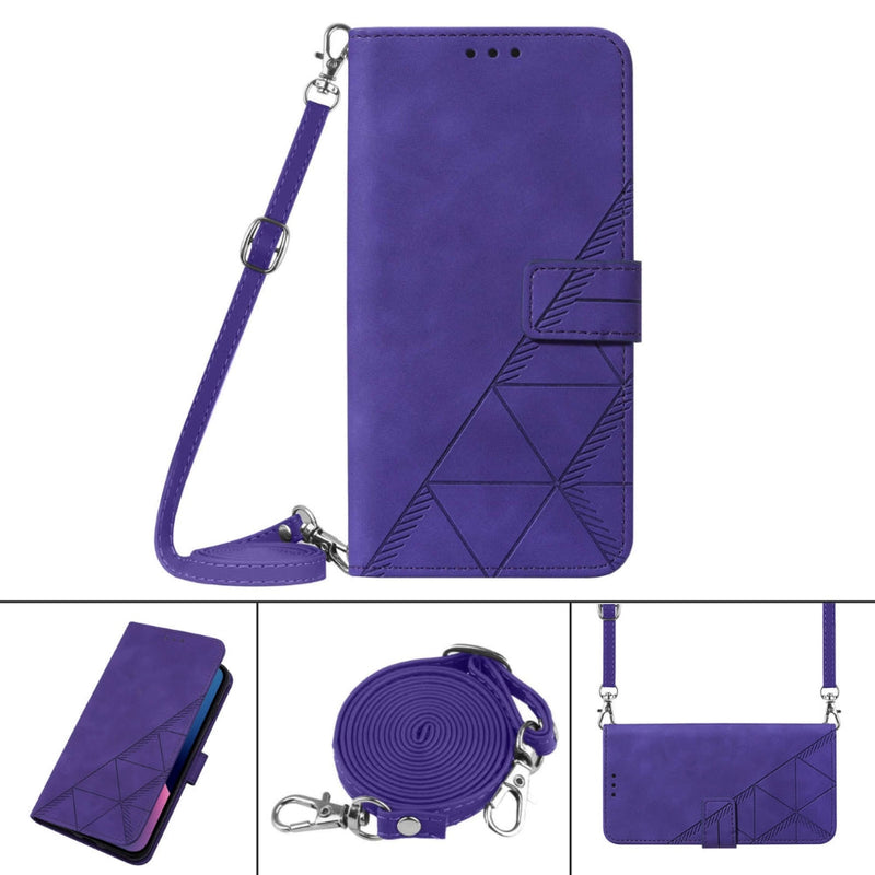 Cargue la imagen en el visor de la galería, [With Shoulder Strap] [With Card Slot] Motorola G Stylus 2021 4G/5G - PU leather Crossbody Wallet Style Shockproof Phone Case - Polar Tech Australia

