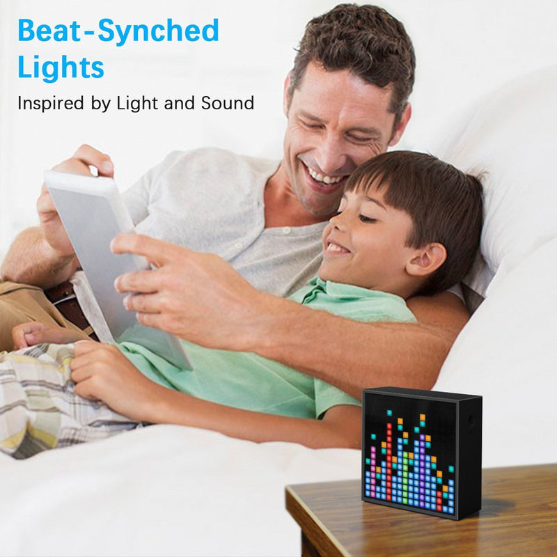 Cargue la imagen en el visor de la galería, Divoom Timebox-Evo Pixel Art Speaker 16x16 DIY LED Display Alarm Clock Box Perfect Gift - Polar Tech Australia
