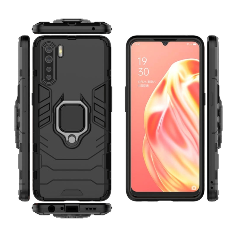 Chargez l&#39;image dans la visionneuse de la galerie, OPPO A91 / Reno3 - Heavy Duty Armor Case With Ring Holder Stand - Polar Tech Australia
