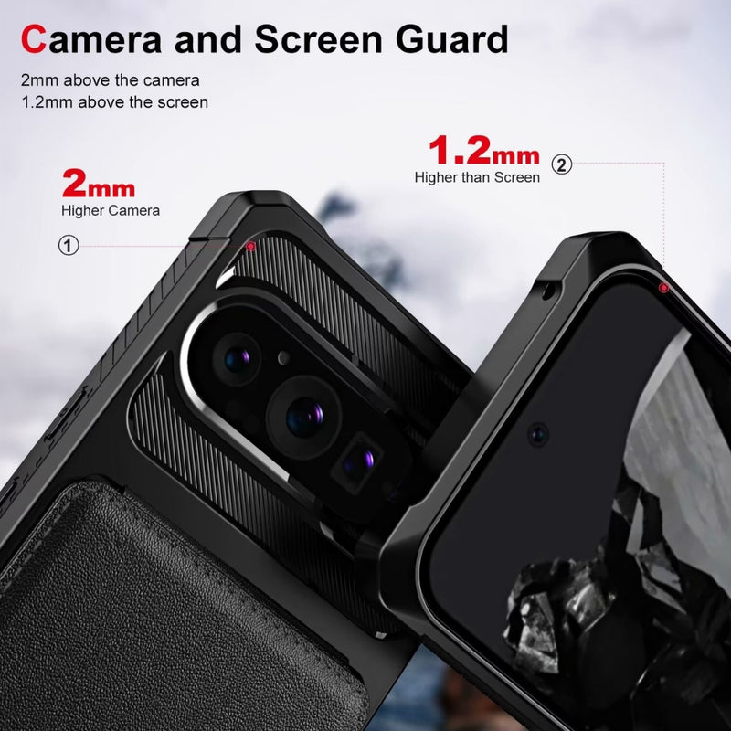 Load image into Gallery viewer, Google Pixel 9 Pro XL - Horizontal Flip Card Bag Holder Leather Phone Case - Polar Tech Australia
