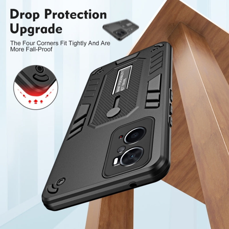 Load image into Gallery viewer, OPPO A96 4G / A76 4G / A36 4G / Realme 9i - Shockproof TPU &amp; Hard PC Back Cover with Retractable Hand Strap &amp; Lanyard - Polar Tech Australia
