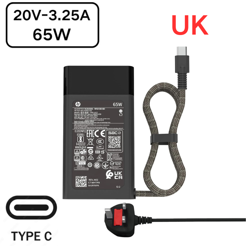 Load image into Gallery viewer, [65W][Type-C] HP USB C Laptop AC Wall Travel Fast Quick Charger Travel Adapter
