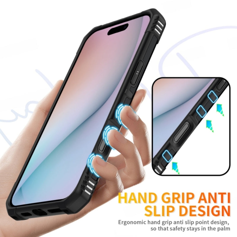 Chargez l&#39;image dans la visionneuse de la galerie, Apple iPhone 16 Pro - Heavy Duty Armor Case With Ring Holder Stand
