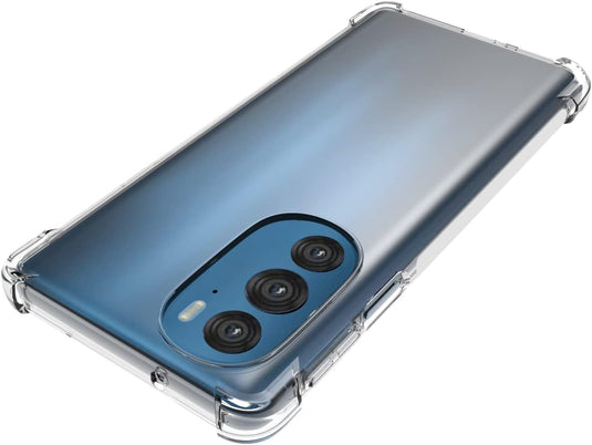 Motorola Moto Edge 30 Pro - AirPillow Cushion Transparent Soft Clear TPU Four Corners Protective Case - Polar Tech Australia