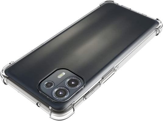 Motorola Moto Edge 20 Lite/Moto Edge 20 Fusion - AirPillow Cushion Transparent Soft Clear TPU Four Corners Protective Case - Polar Tech Australia
