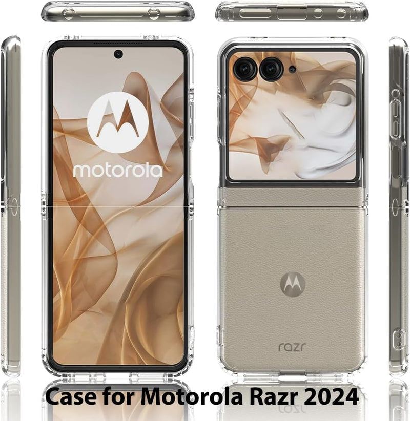 Load image into Gallery viewer, Motorola Moto Razr 2024 - AirPillow Cushion Transparent Soft Clear TPU Case - Polar Tech Australia
