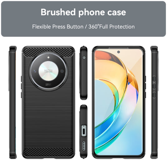 Honor Magic6 Lite (ALI-NX3) - Carbon Fiber Brushed Texture TPU Phone Case