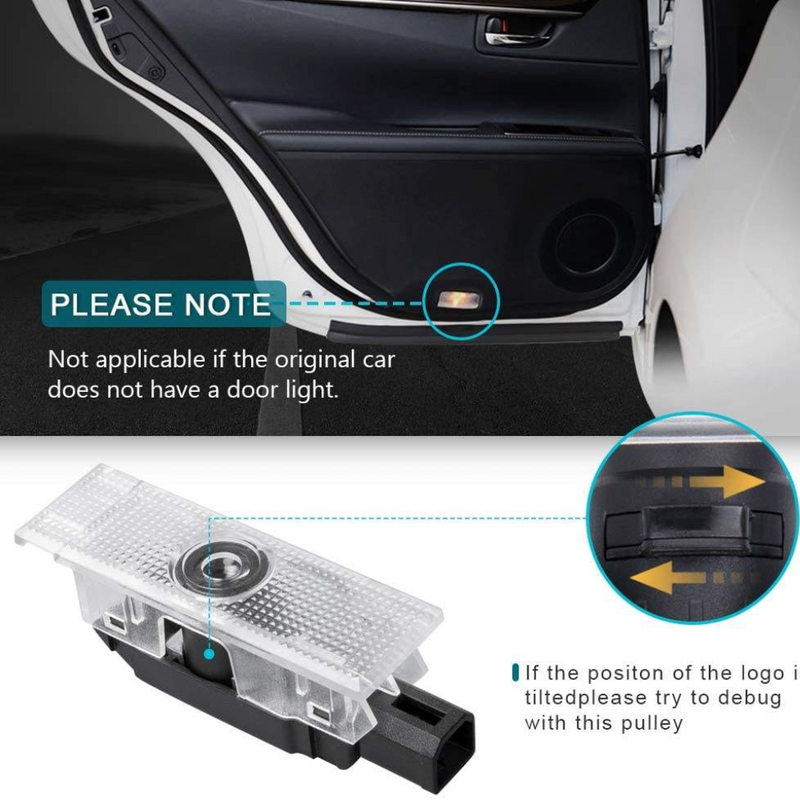 Load image into Gallery viewer, [2 PCS] Maserati Car Door Logo Light Brand Shadow Lights Courtesy Lamp - Polar Tech Australia
