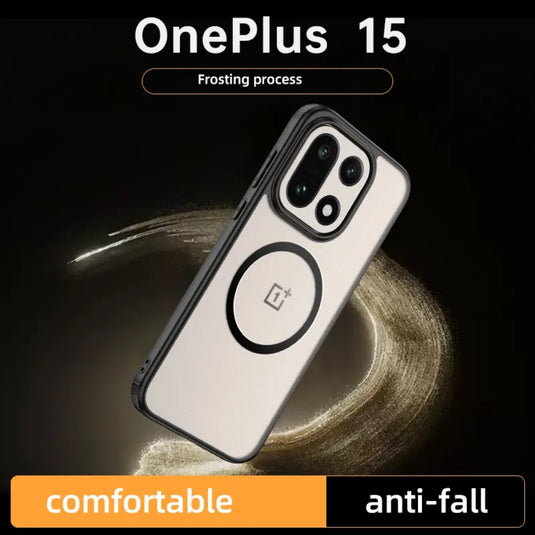 OnePlus 15 - Magnetic Matte Translucent Shockproof Case