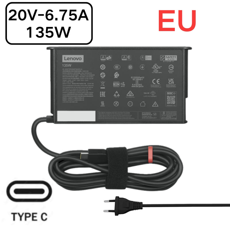 Load image into Gallery viewer, [20V-6.75A/135W][Type C] Lenovo Thinkpad Laptop AC Power Supply Adapter Charger - Polar Tech Australia
