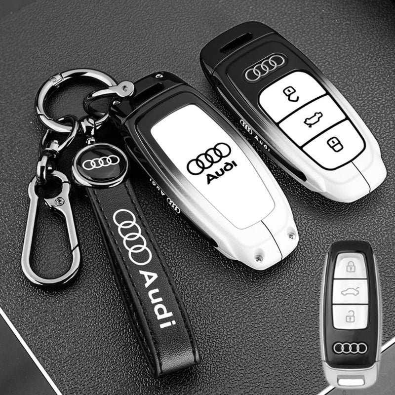 Chargez l&#39;image dans la visionneuse de la galerie, Audi Stylish with Cool Shockproof Car Key Protective Fob Case Cover For A3, A4, A5, A6, Q2, Q3, Q5, Q7, Q8, e-tron
