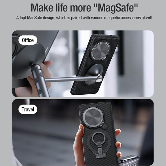 [Magsafe Compatible] OnePlus 13 - Nillkin Super Matte Shield Flip Style Lens Camera Stand Protective Case