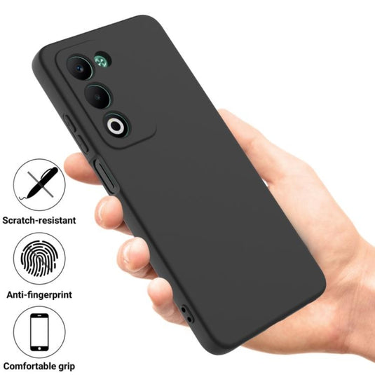 OPPO A5 4G/5G - Solid Color Liquid Silicone Dropproof Full Coverage Phone Case