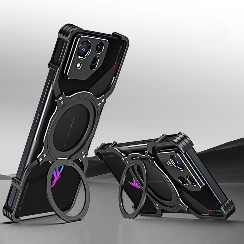 Cargue la imagen en el visor de la galería, Asus ROG Phone 9 / 9 Pro - Mechanical Arm Borderless MagSafe Holder Metal Phone Case - Polar Tech Australia
