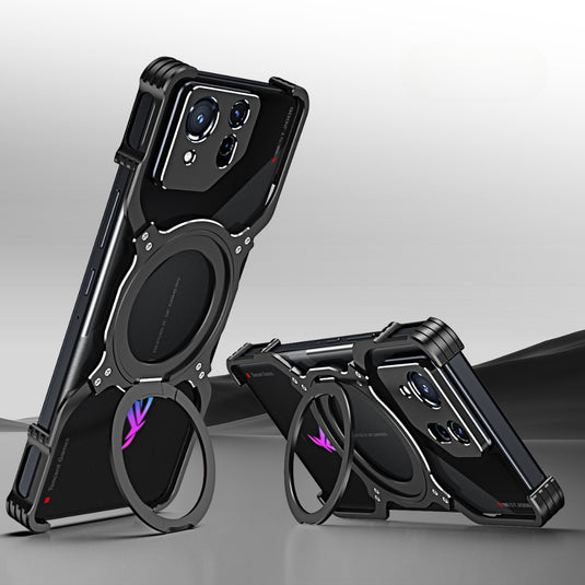 Asus ROG Phone 9 / 9 Pro - Mechanical Arm Borderless MagSafe Holder Metal Phone Case - Polar Tech Australia