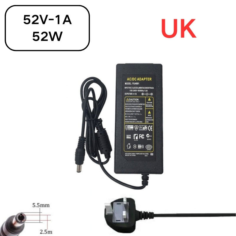 Chargez l&#39;image dans la visionneuse de la galerie, [52V-1A][5.5x2.5] Universal Computer/Monitor/CCTV POE Switch - Power Supply Adapter Wall Charger - Polar Tech Australia
