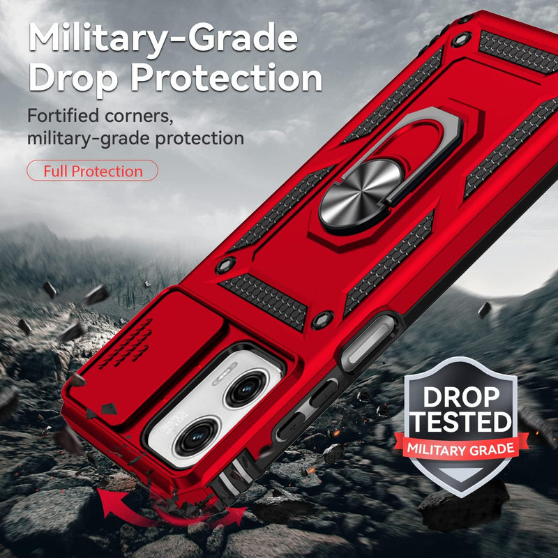 Load image into Gallery viewer, [Magnetic Ring Kickstand][Slide Camera Cover] Motorola Moto G 5G 2023/Moto G Power 2023 - Shield Shockproof Rugged Heavy Duty Case - Polar Tech Australia
