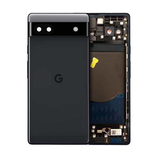 Google Pixel 6A (GX7AS) - Rear Back Frame Housing Assembly With Camera Lens