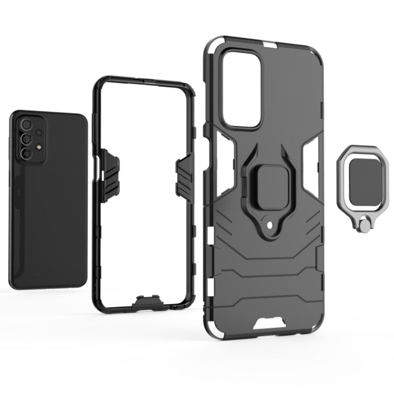 Load image into Gallery viewer, Samsung Galaxy A03 (SM-A035) - Heavy Duty Armor Case With Ring Holder Stand
