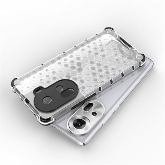 OPPO Reno11 Pro 5G (CPH2607) - Honeycomb Transparent Shockproof Protection Case - Polar Tech Australia