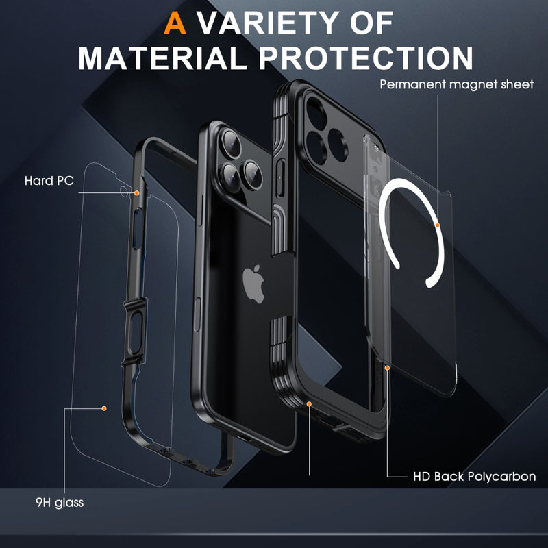 Load image into Gallery viewer, Apple iPhone 17 - Tempered Glass MagSafe Phone Case
