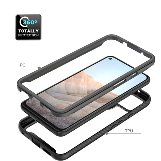 Google Pixel 5A 5G - Solid Color Shockproof TPU Clear PC Phone Case