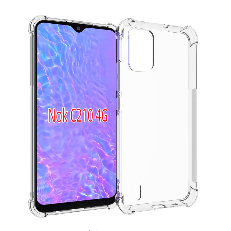 Cargue la imagen en el visor de la galería, Nokia C210 - AirPillow Cushion Transparent Soft Clear TPU Four Corners Protective Case - Polar Tech Australia
