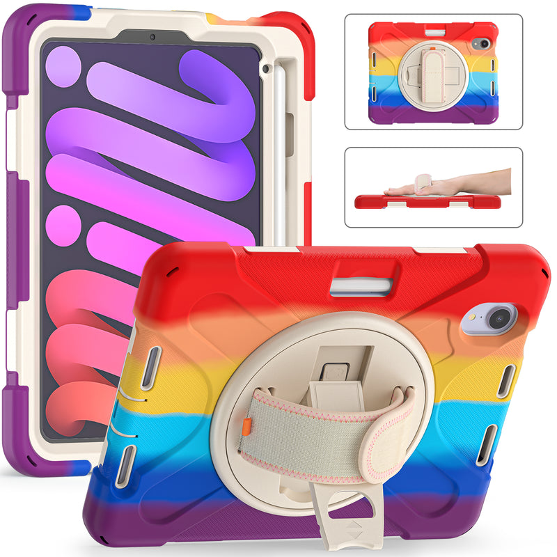 Chargez l&#39;image dans la visionneuse de la galerie, Apple iPad Mini 6 6th Gen Defender Heavy Duty Drop Proof Rugged Protective Stand Case - Polar Tech Australia
