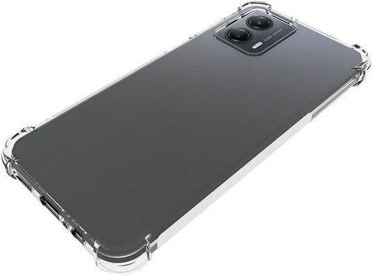 Motorola Moto G53 - AirPillow Cushion Transparent Soft Clear TPU Four Corners Protective Case - Polar Tech Australia